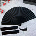 Black Hand Fan Vintage Folding — Swuffy