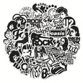 Rock Punk Band Graffiti Suitcase — Swuffy