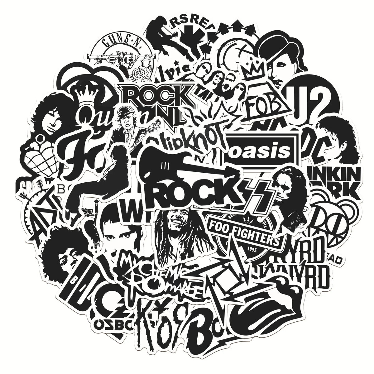 Rock Punk Band Graffiti Suitcase — Swuffy