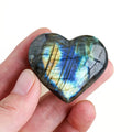 Natural Flashy Labradorite Cabochon Heart — Swuffy