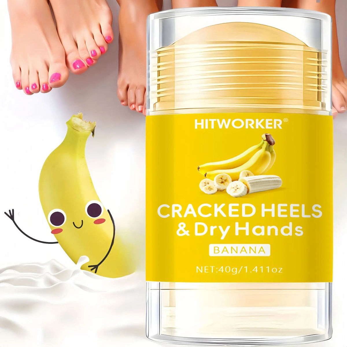 Nuvora Banana Flavored Deodorizing Cream Hand Foot Care — Nuvora