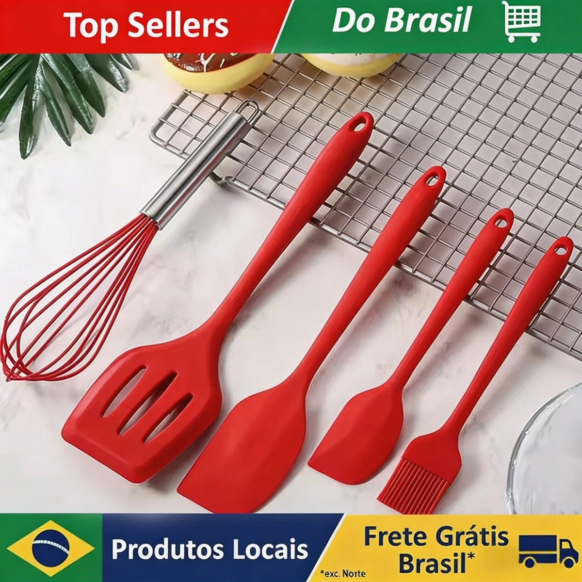 Nuvora Silicone Leak Shovel Scraper Brush Egg Beater — Nuvora