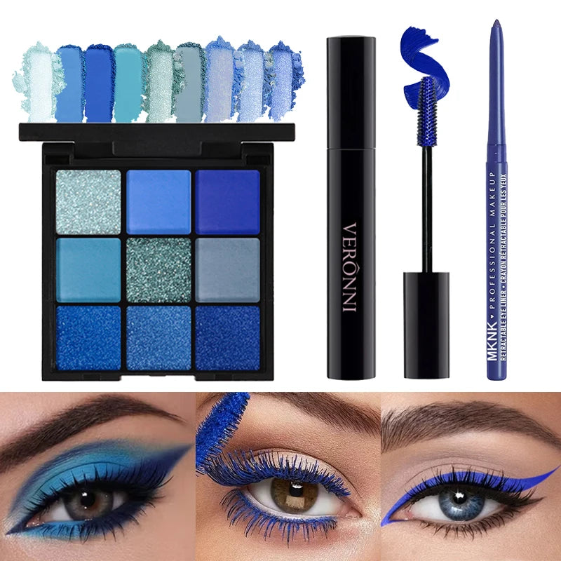 Blue Eye Makeup Matte Glitter — Swuffy