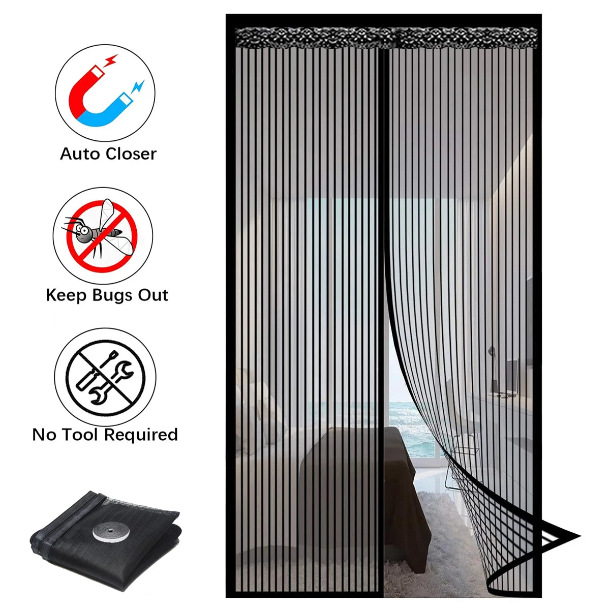 Magnetic Screen Door Curtain Insect — Swuffy