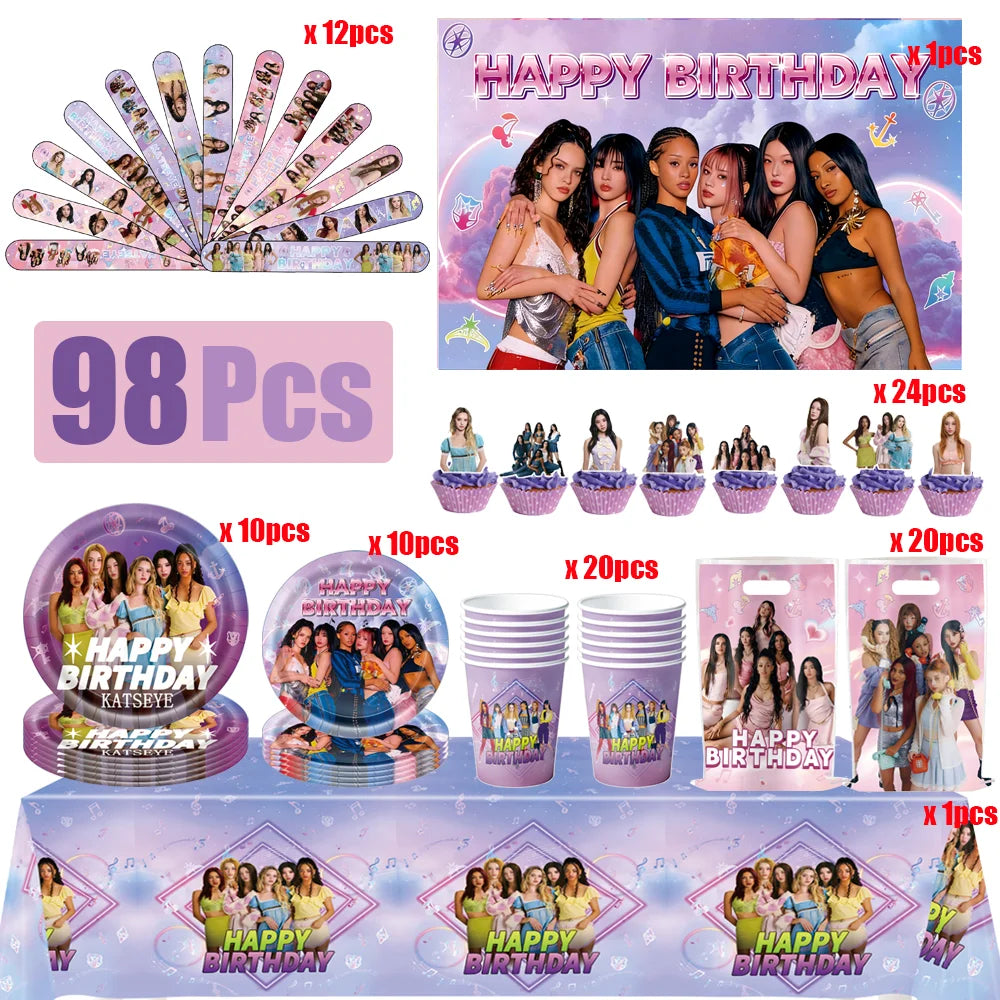 Kpop Girl Katseye Party Decorative — Swuffy