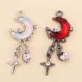 Gorgeous Crystal Star Moon Charms — Swuffy