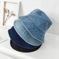Large Brimmed Denim Fisherman Hat — Swuffy