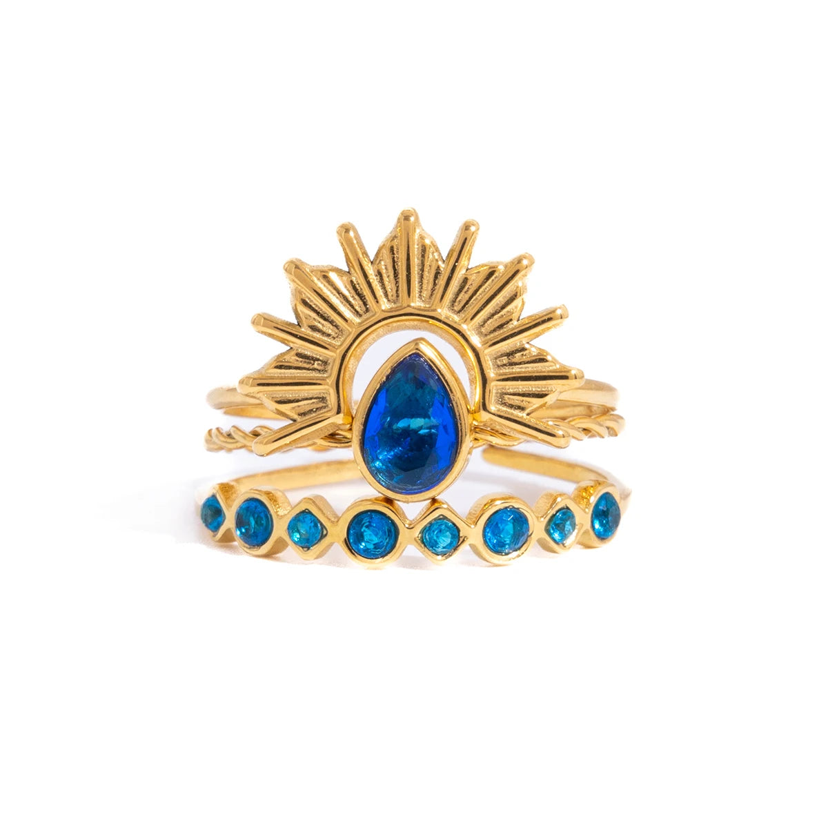 Youthway Elegant Blue Zircon Rings — Swuffy