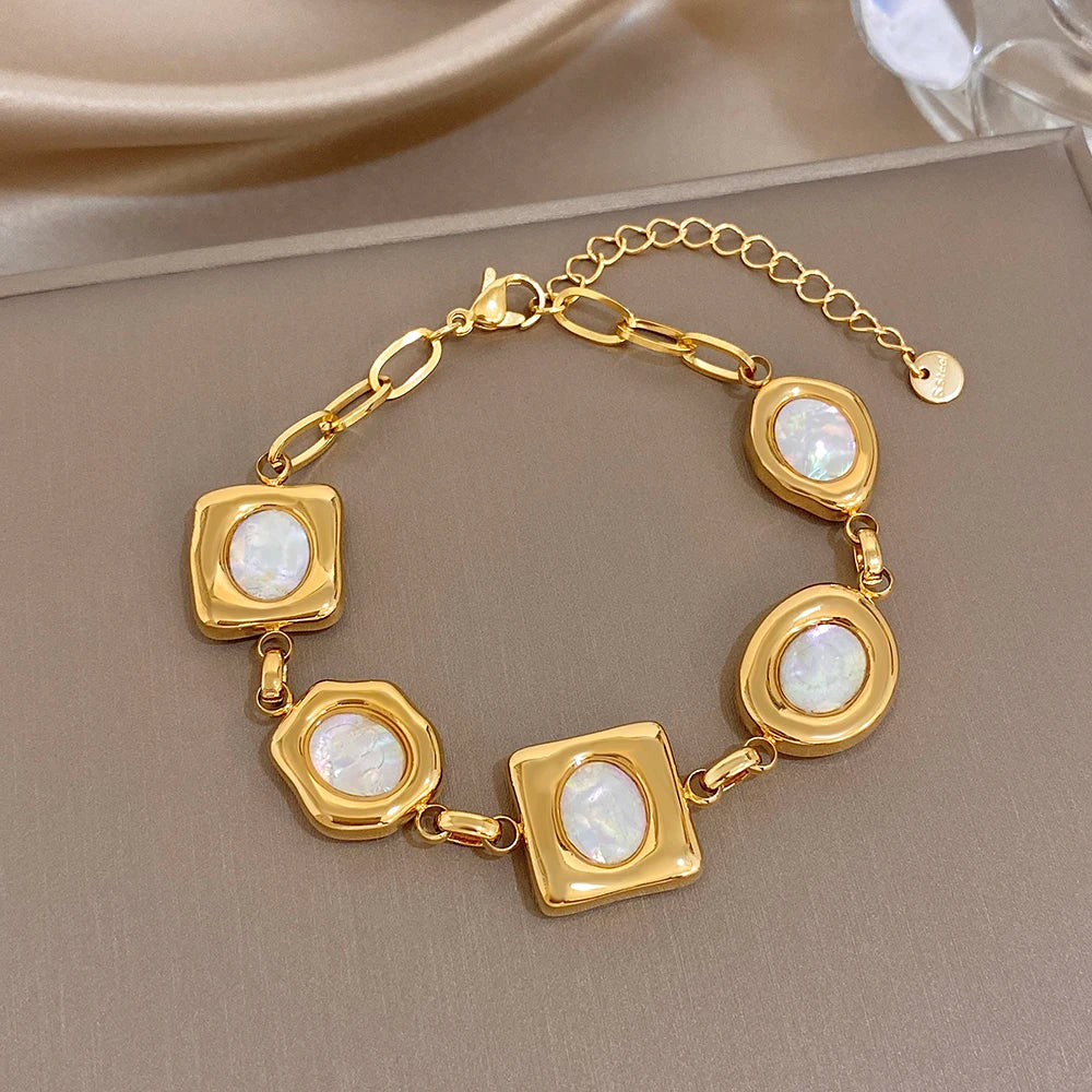 Gold Plated Stainless Steel Bracelet — Swuffy
