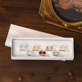 Sterling Silver Pearl Stud Earrings — Swuffy