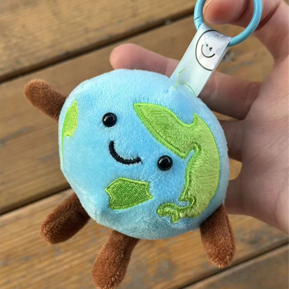 Earth Plush Keychain Soft Blue — Swuffy