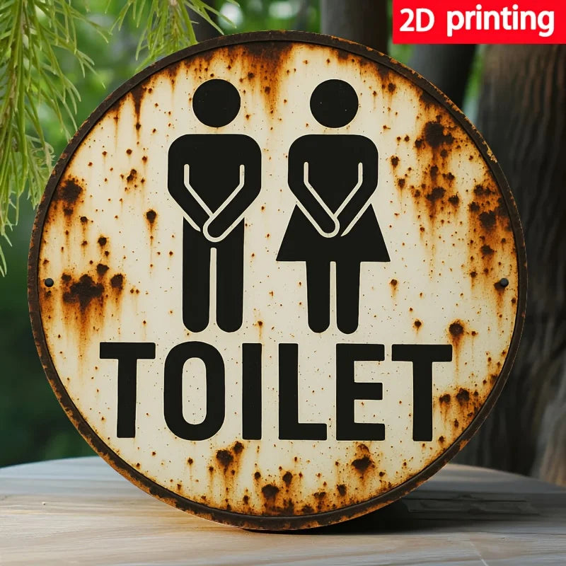 Vintage Rustic Distressed Toilet Restroom — Swuffy