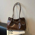 Retro Suede Shoulder Tote Bag — Swuffy