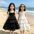 Girls' Sleeveless Tiered Summer Dress — Swuffy