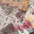 Leopard Cross Nail Stickers End — Swuffy