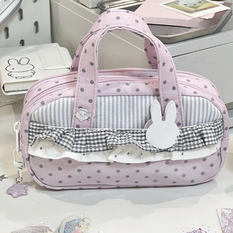 Ins Korean Pink Polka Dot — Swuffy