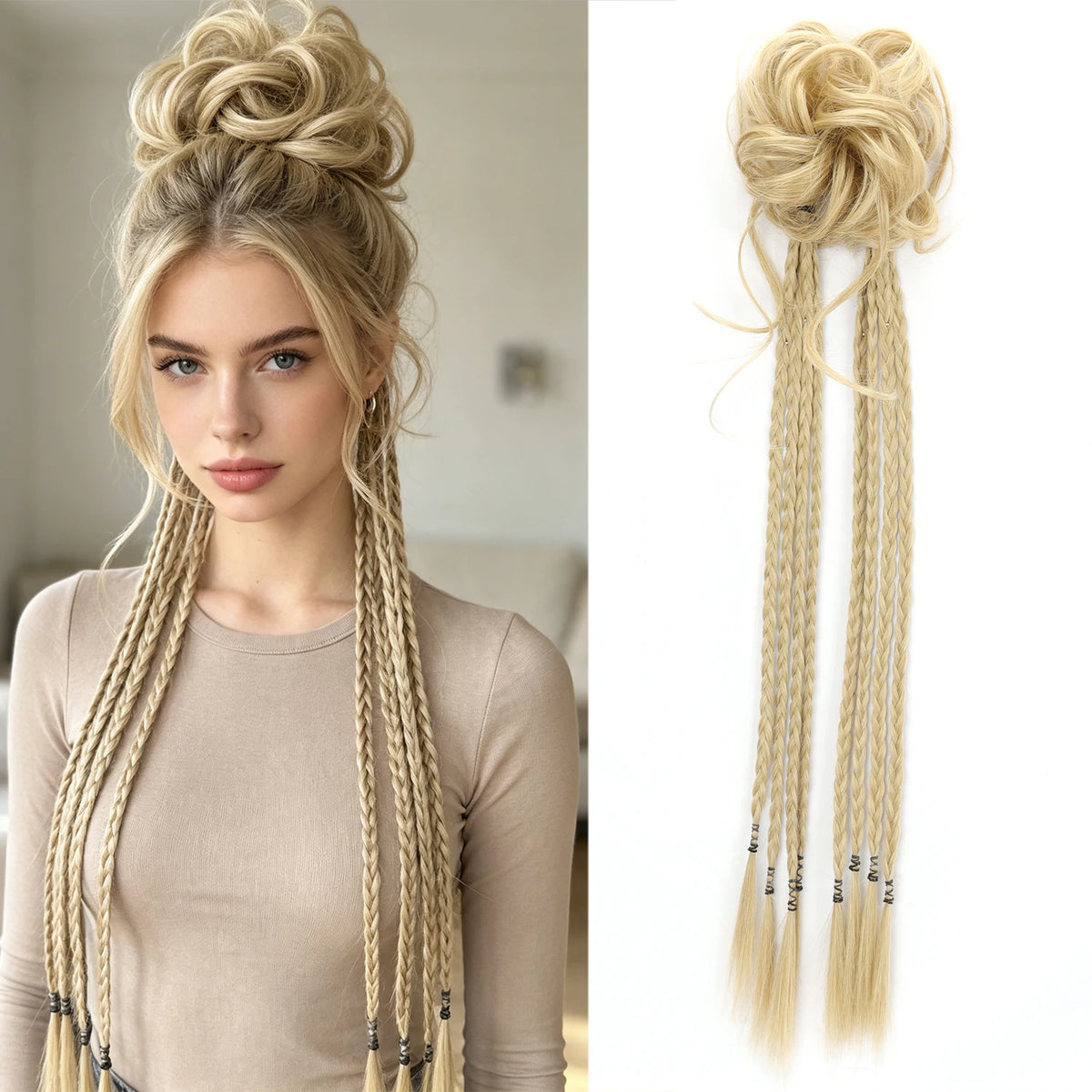 Synthetic Messy Bun Chignon Hairpiece — Swuffy