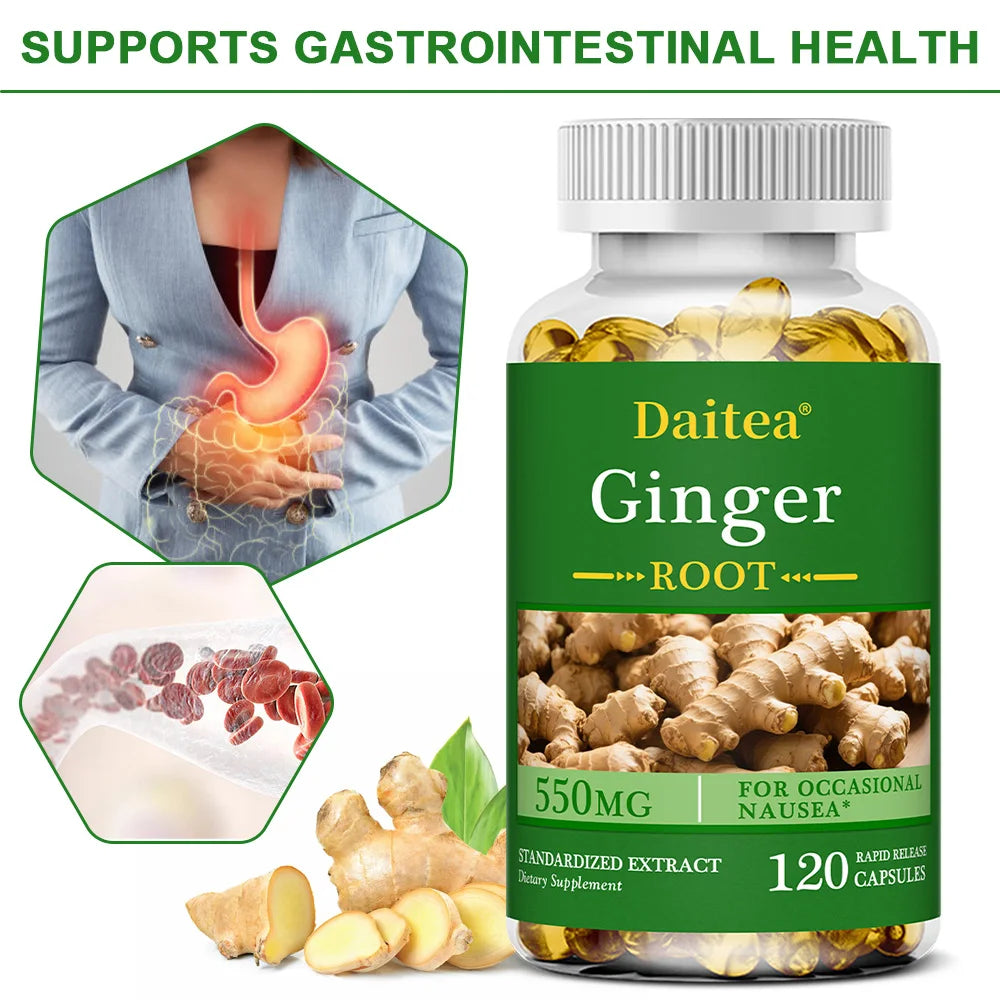 Ginger Root Capsules Absorption Immune — Swuffy