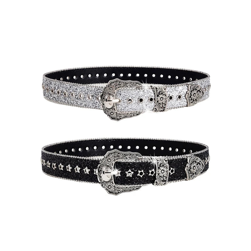 Personality Gothic Rhinestone Belts Girl — Swuffy