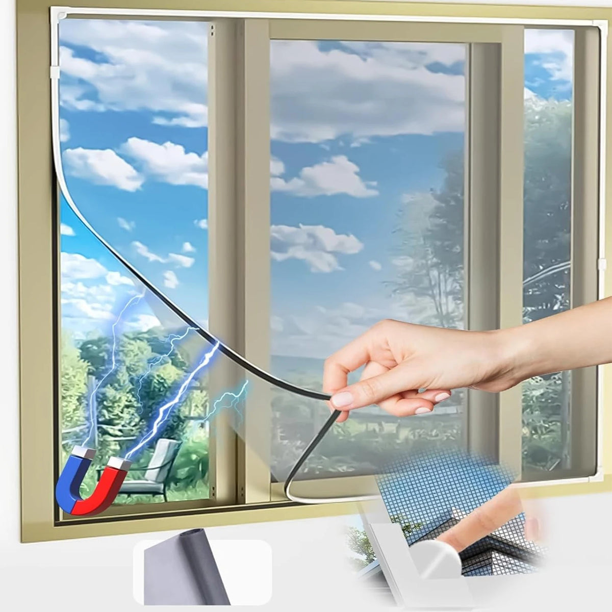 Magnetic Mesh Mosquito Screen Self — Swuffy