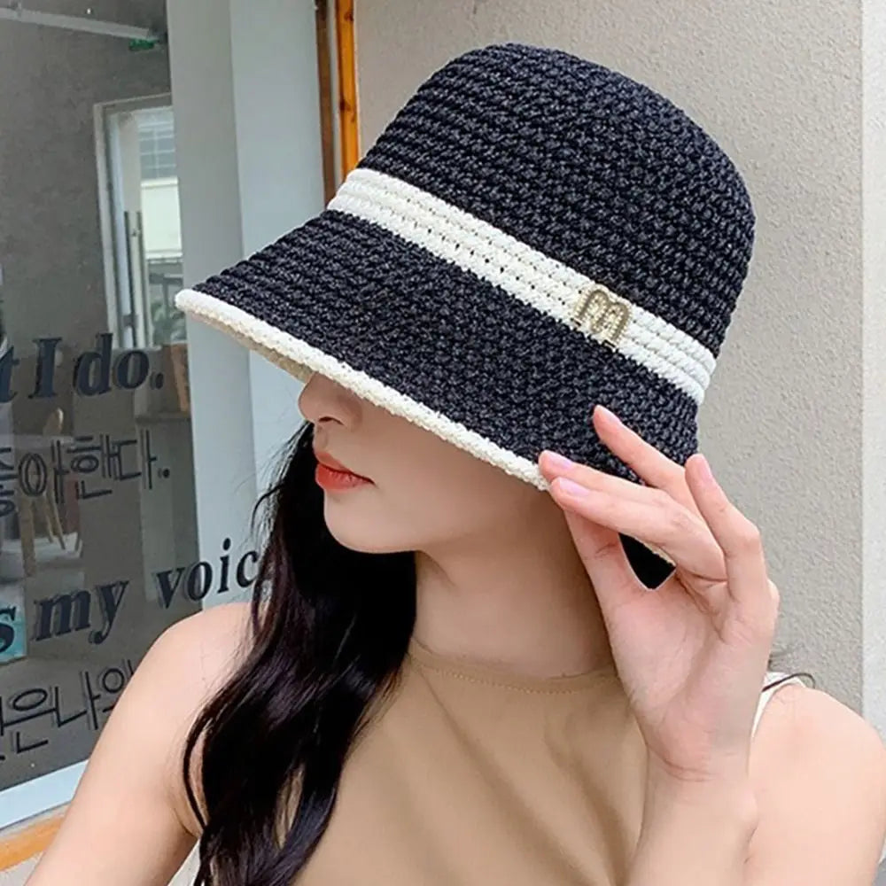 Knitted Bucket Hat Hollow Breathable — Swuffy