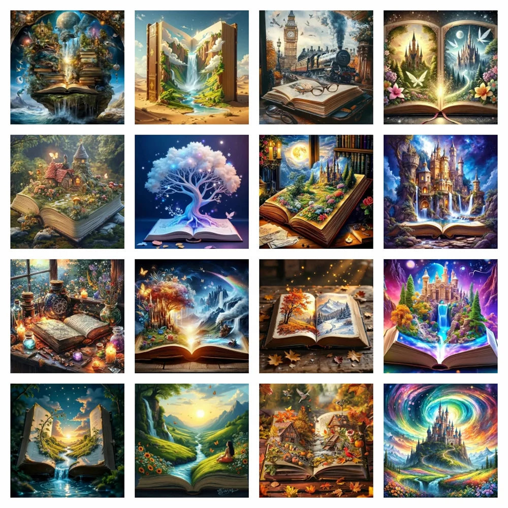 Frameless Diamond Painting Castle Landscape — Swuffy