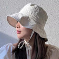 Solid Sunscreen Bucket Hat Breathable — Swuffy