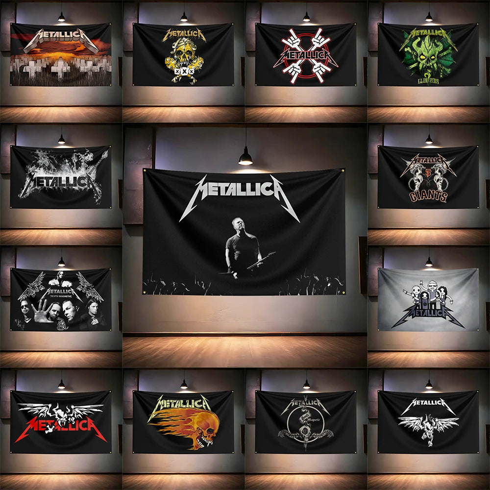 Nuvora Rock Music Flag 3X5Ft Metallica Fans Banner — Nuvora