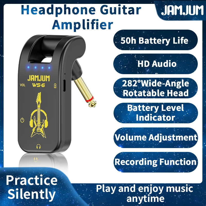 Nuvora Jamjum Ws-6 Headphone Guitar Amplifier Battery Level — Nuvora