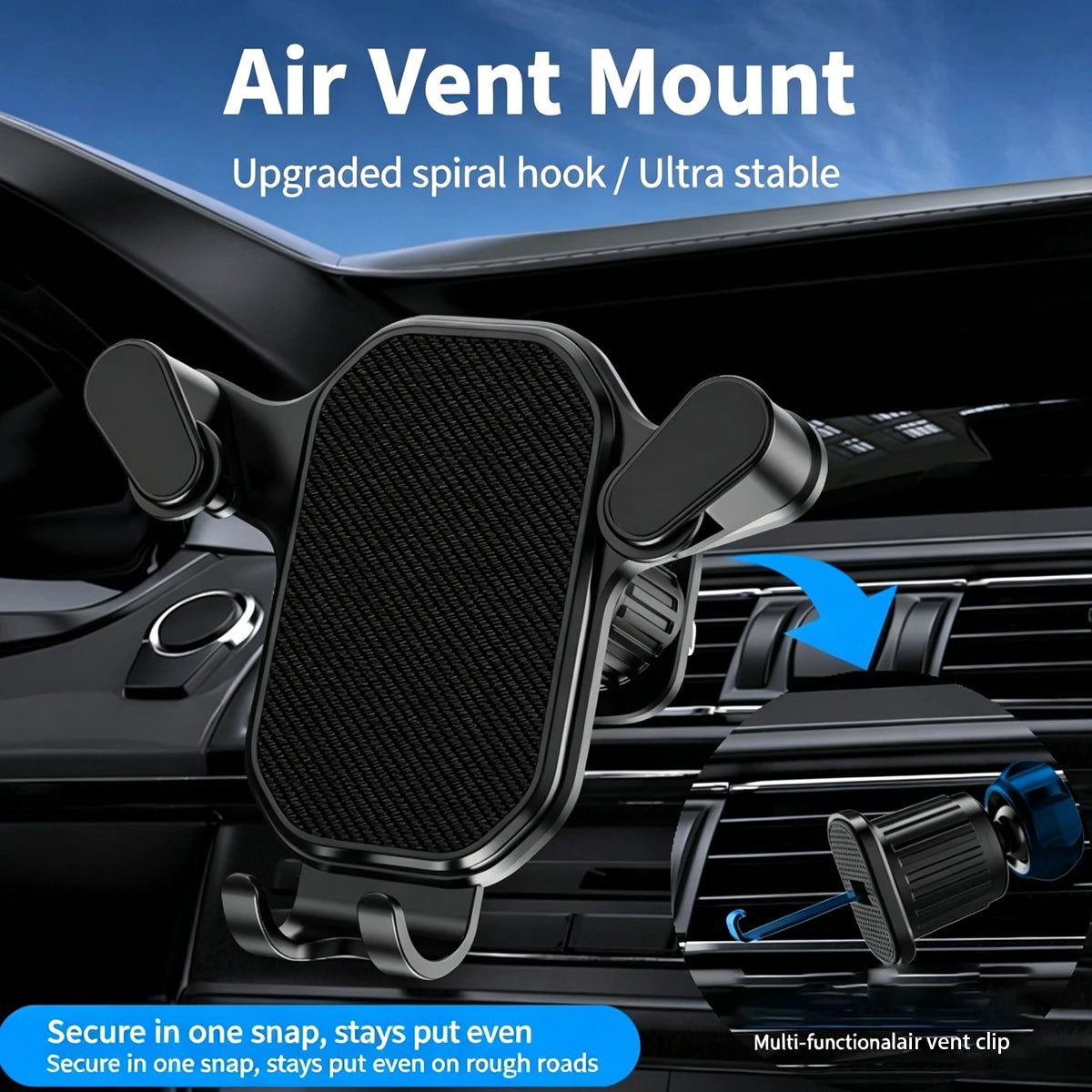 Car Phone Holder Spiral Hook — Swuffy