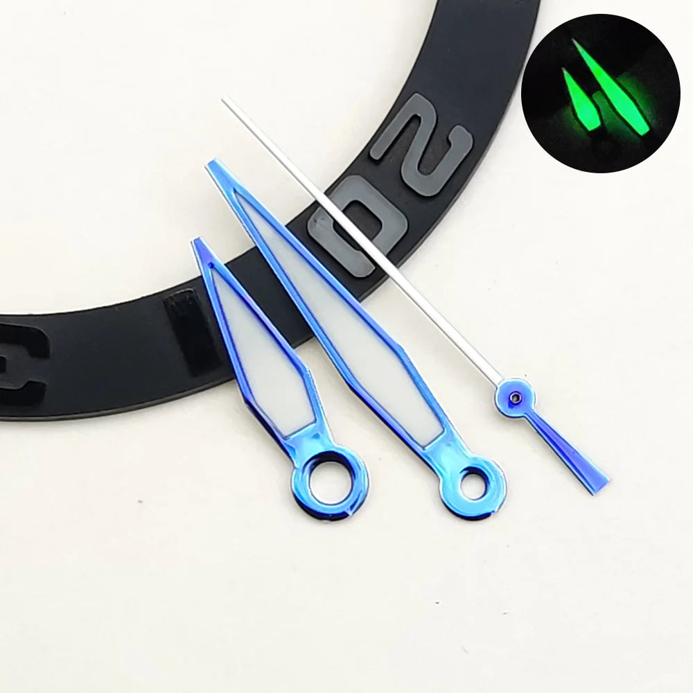 Hands Black Blue Watch Hands — Swuffy