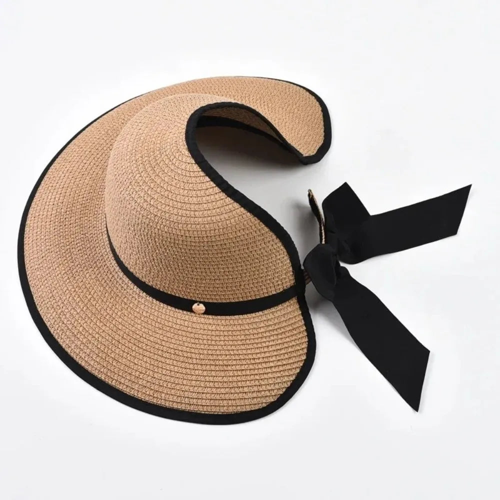 Elegant Round Summer Straw Hat — Swuffy