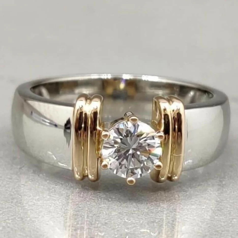 Sparkling Inlaid White Cz Ring — Swuffy