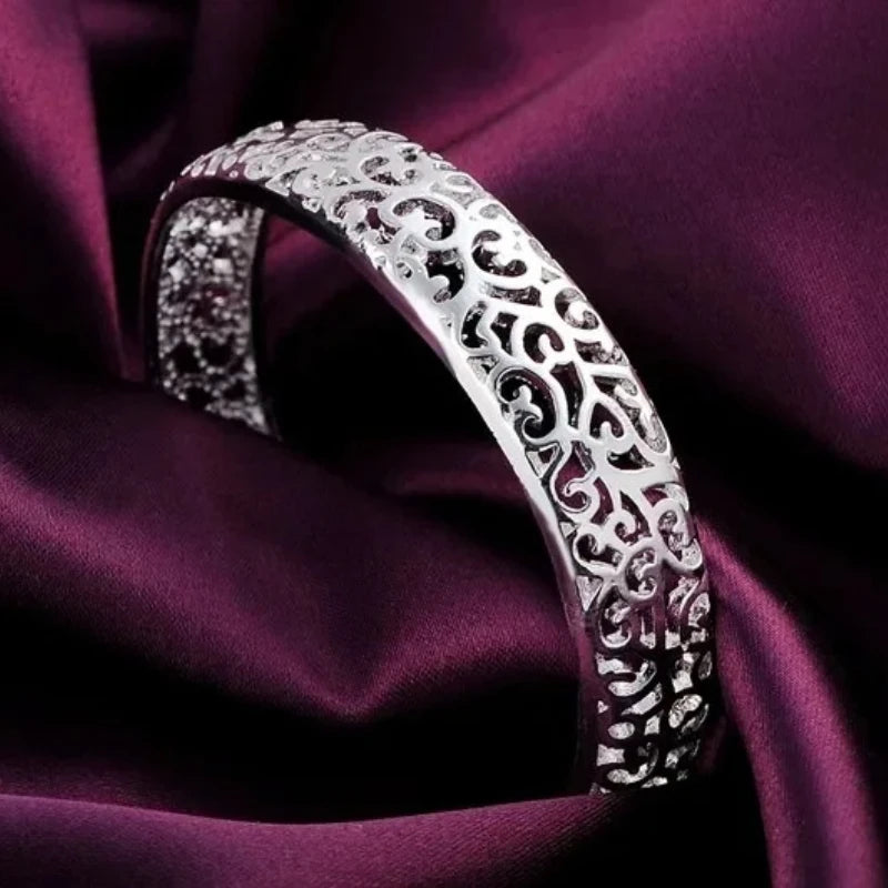 Sterling Silver Retro Bracelets Hollow — Swuffy