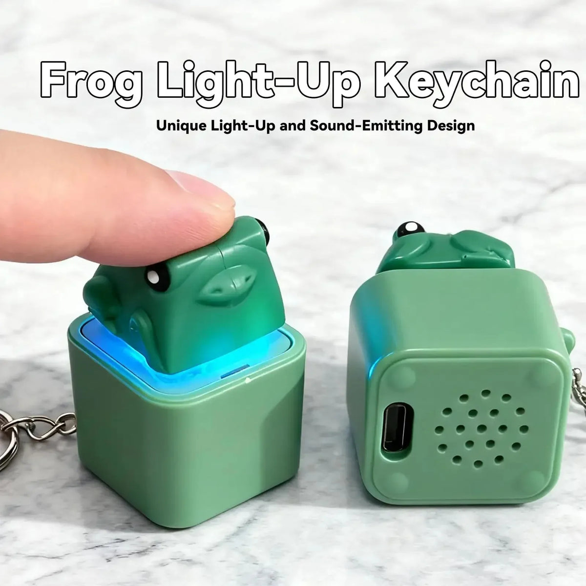 Croaking Frog Fidget Toy Keychain — Swuffy