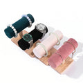 Wooden Velvet Bar Bracelet Watch — Swuffy