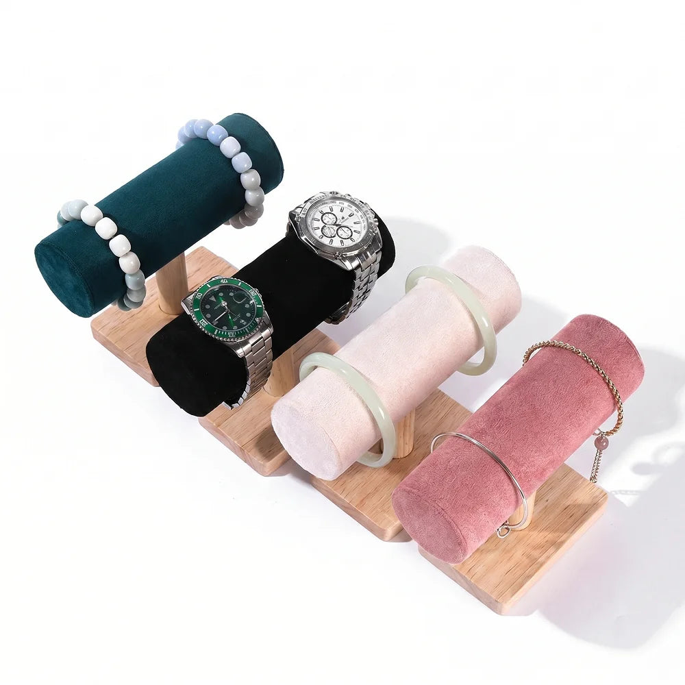 Wooden Velvet Bar Bracelet Watch — Swuffy