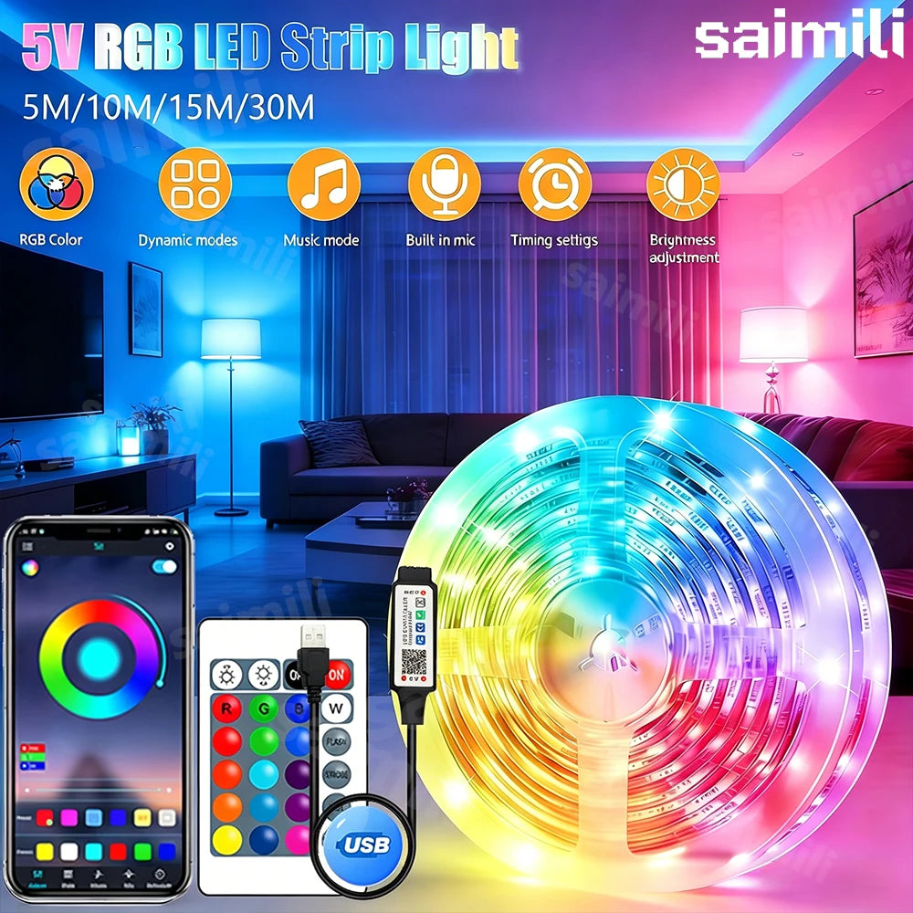RGB LED Strip Lights USB — Swuffy