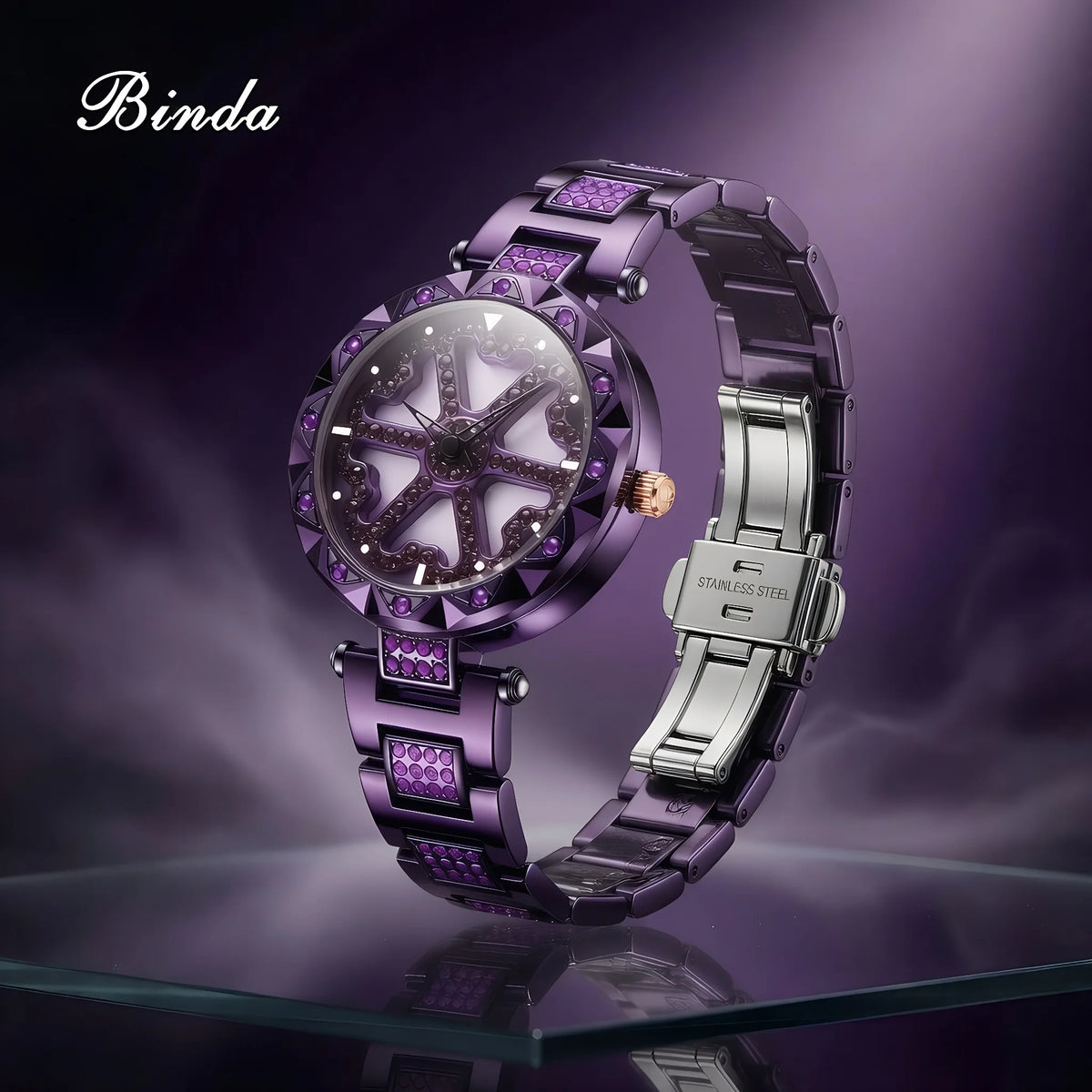 Binda Gold Quartz Watch Full — Swuffy