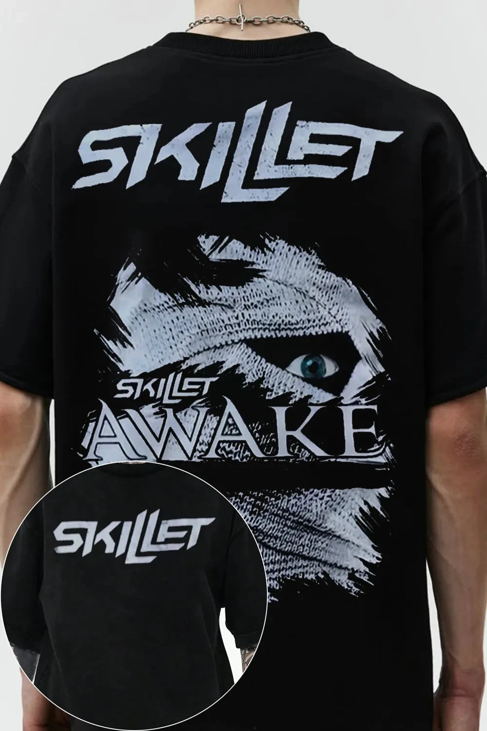 Oversized Skillet Band Graphic Tshirt — Swuffy