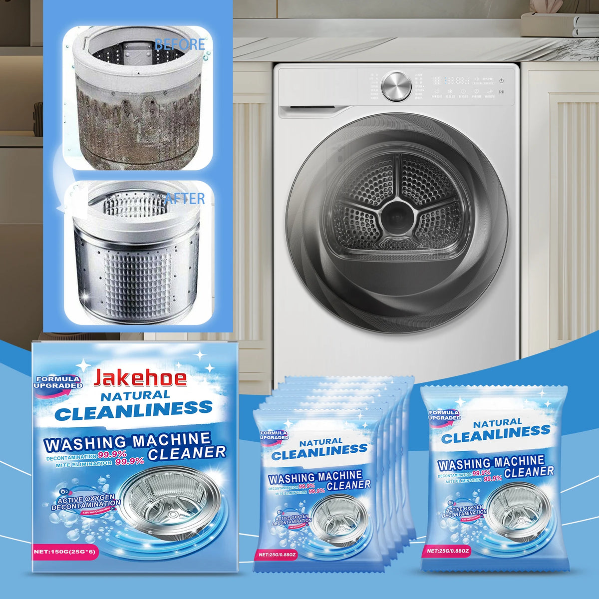 Washing Machine Cleaning Powder Effervescent — Swuffy