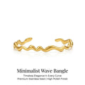 Gold Wave Adjustable Bracelet — Swuffy