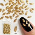 Mm Golden Feather Nail Charms — Swuffy