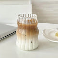 Glass Cup Water Glasses Stripe — Swuffy