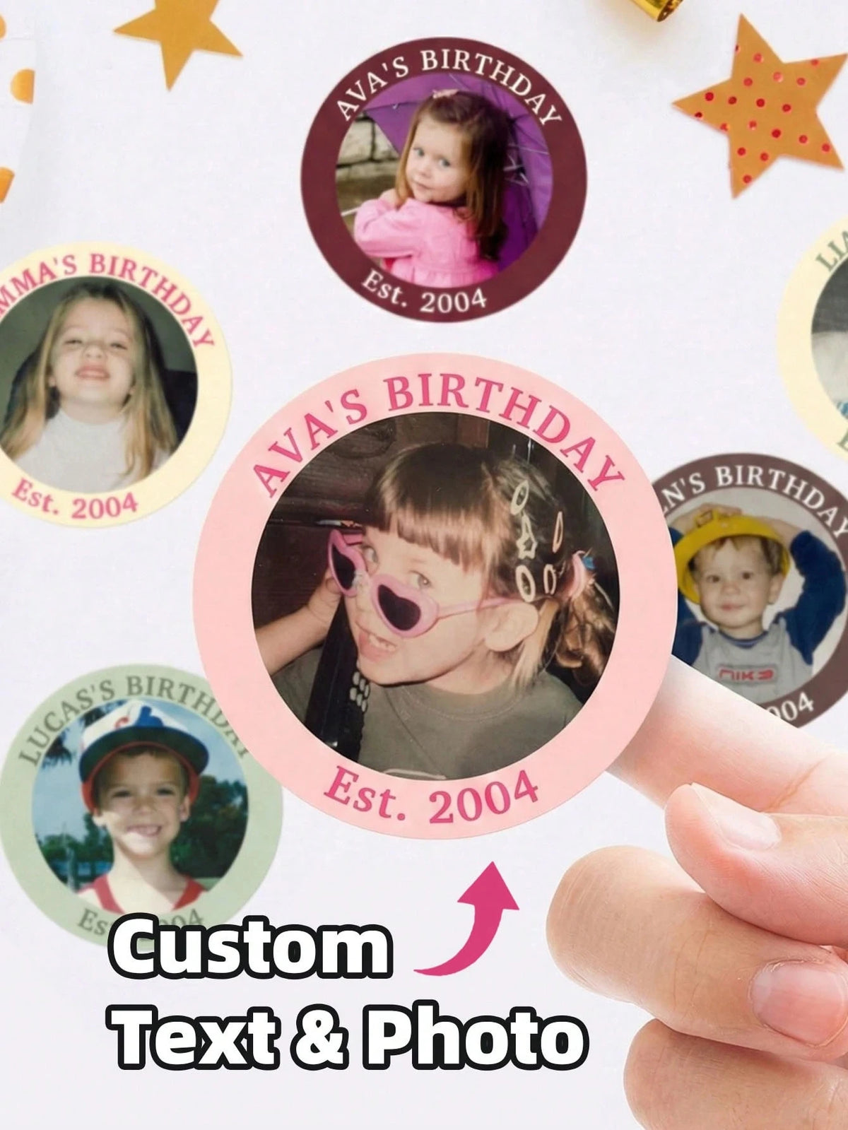 Custom Photo Stickers Personalized Waterproof — Swuffy
