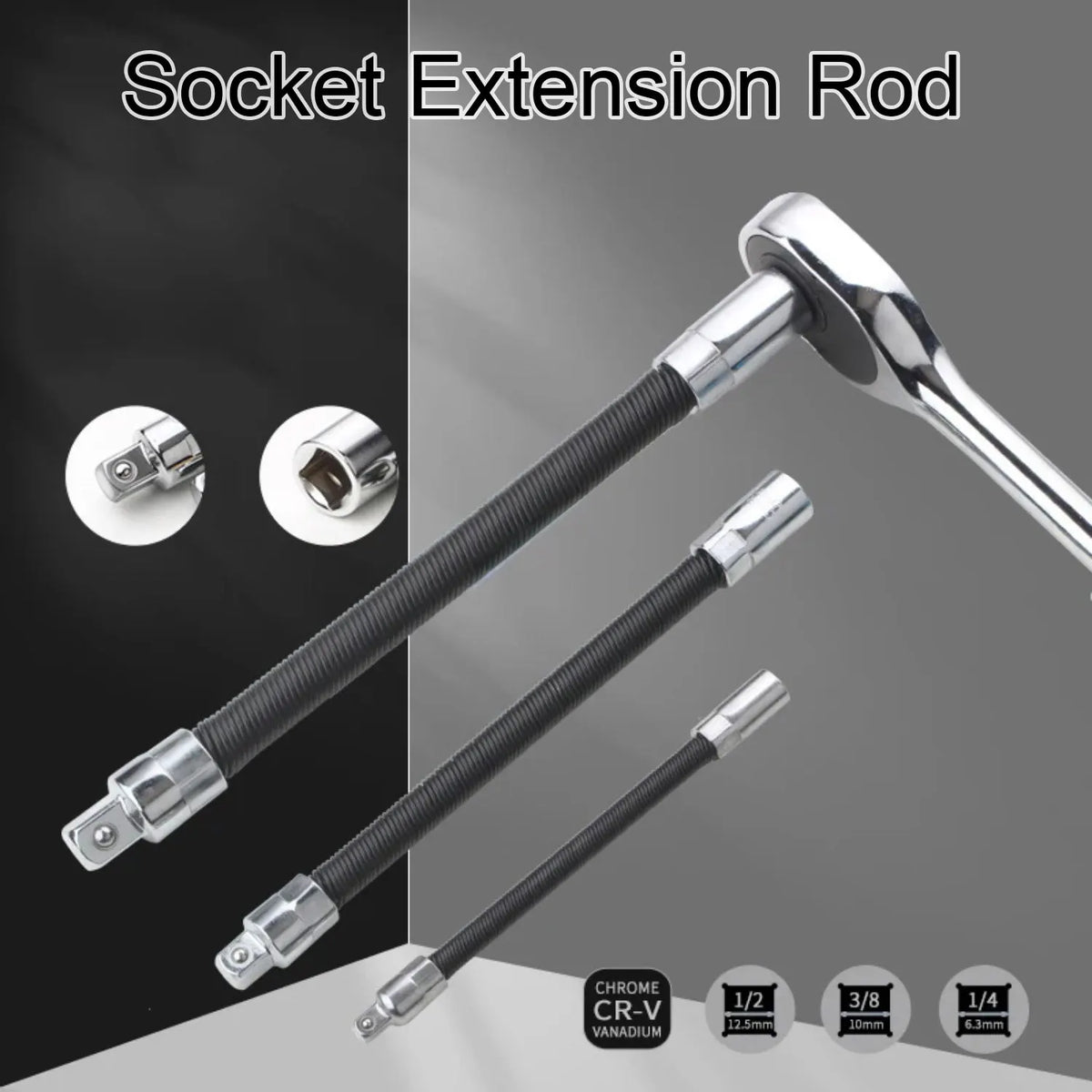 Flexible Shaft Drive Socket Extension — Swuffy
