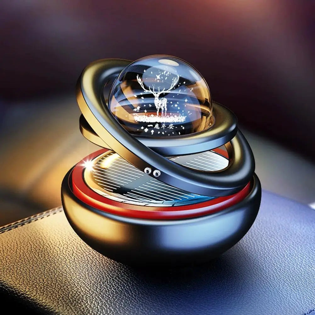 Solar Car Air Freshener Rotating — Swuffy