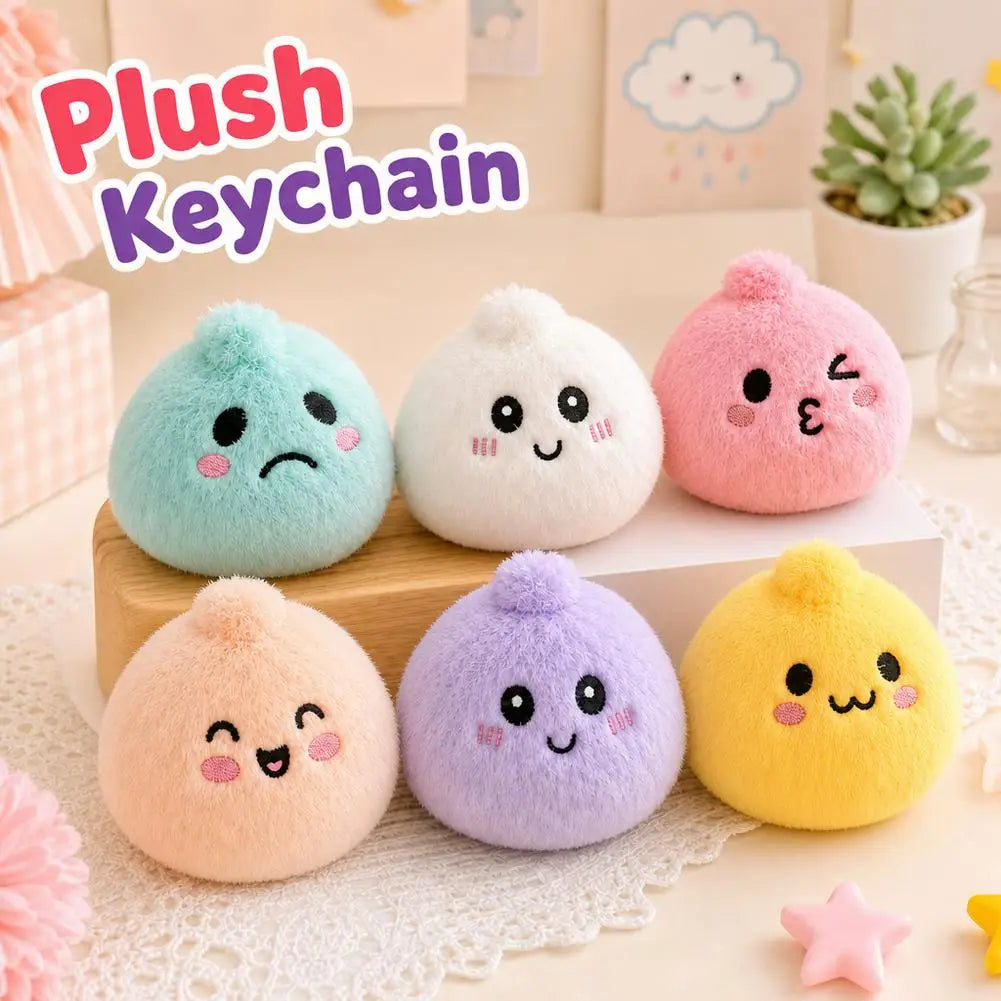 Steamed Bun Plush Keychain Soft — Swuffy