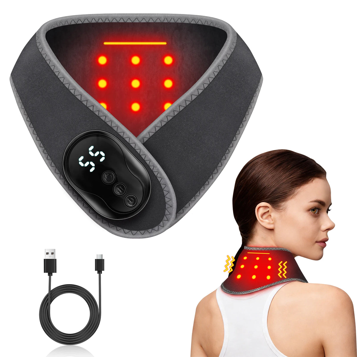 Neck Massager Device Vibration Deep — Swuffy