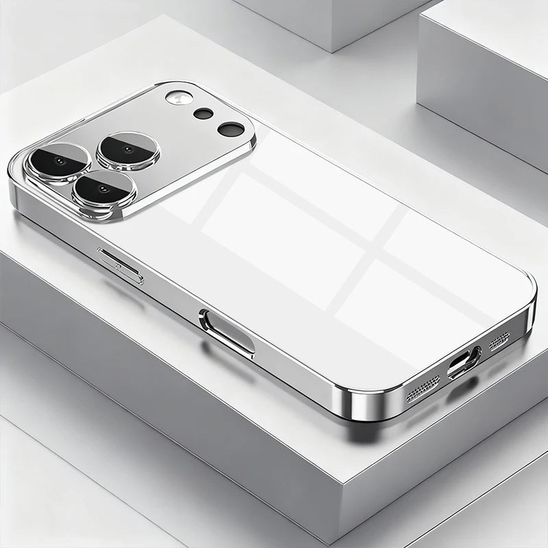 Silver Metallic Paint Electroplated Glass — Swuffy